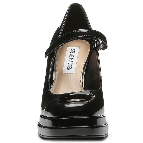Steve Madden Nylo platform Mary Jane pump. Black patent like style, size 7.5. - Picture 4 of 11